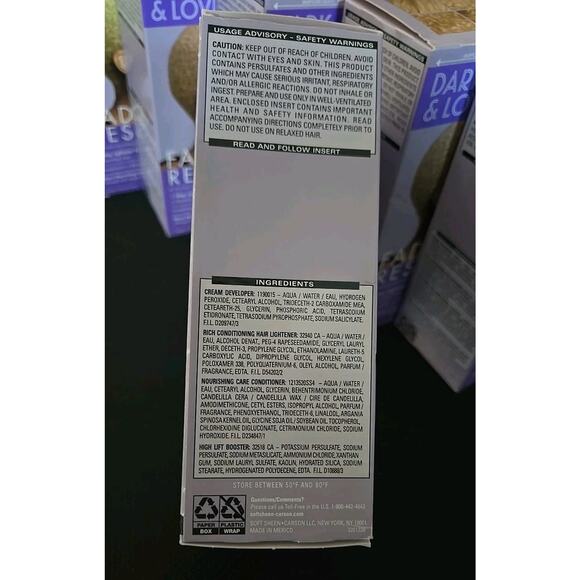 (lot of 6)Dark & Lovely 396 Luminous Blonde Hair Color Lightener Application Kit - Picture 5 of 7